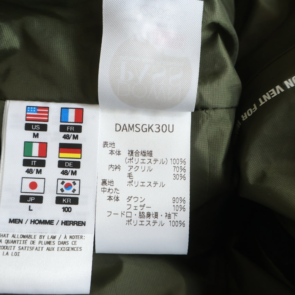 DESCENTE(デサント) 21AW ALLTERRAIN MIZUSAWA DOWN 水沢ダウン オルテライン マウンテニア ダウンジャケット フーディ カーキ DAMSGK30U