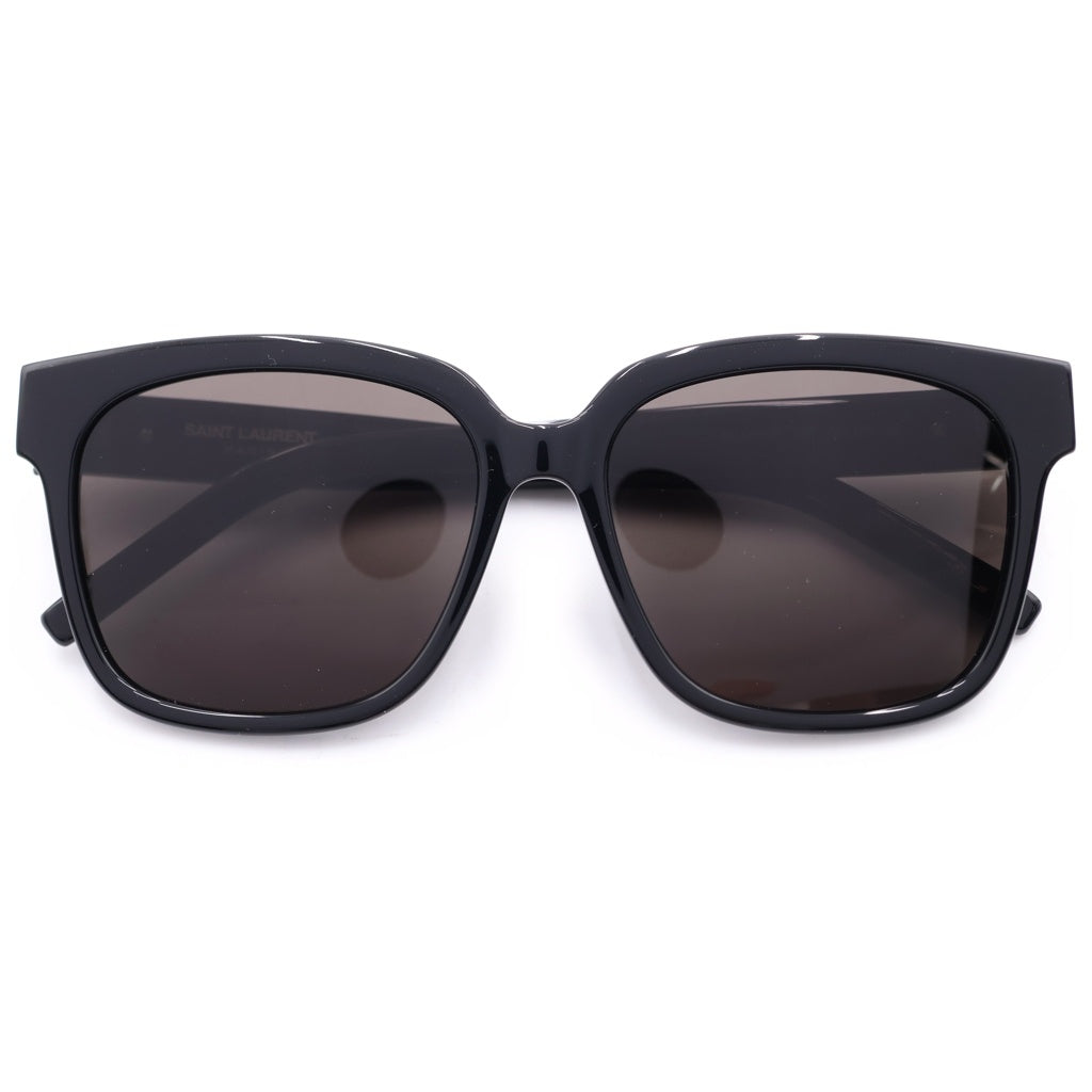 SAINT LAURENT PARIS(サンローランパリ) YSLロゴ スクエアシェイプ サングラス 眼鏡 アイウェア ブラック SL M40/F