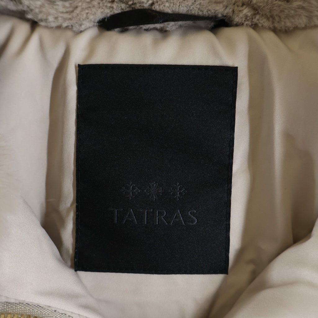 TATRAS(タトラス) BARBRA ボア スタンドネック ジップアップ ファー ジャケット ベージュ レディース LJXA0038033588