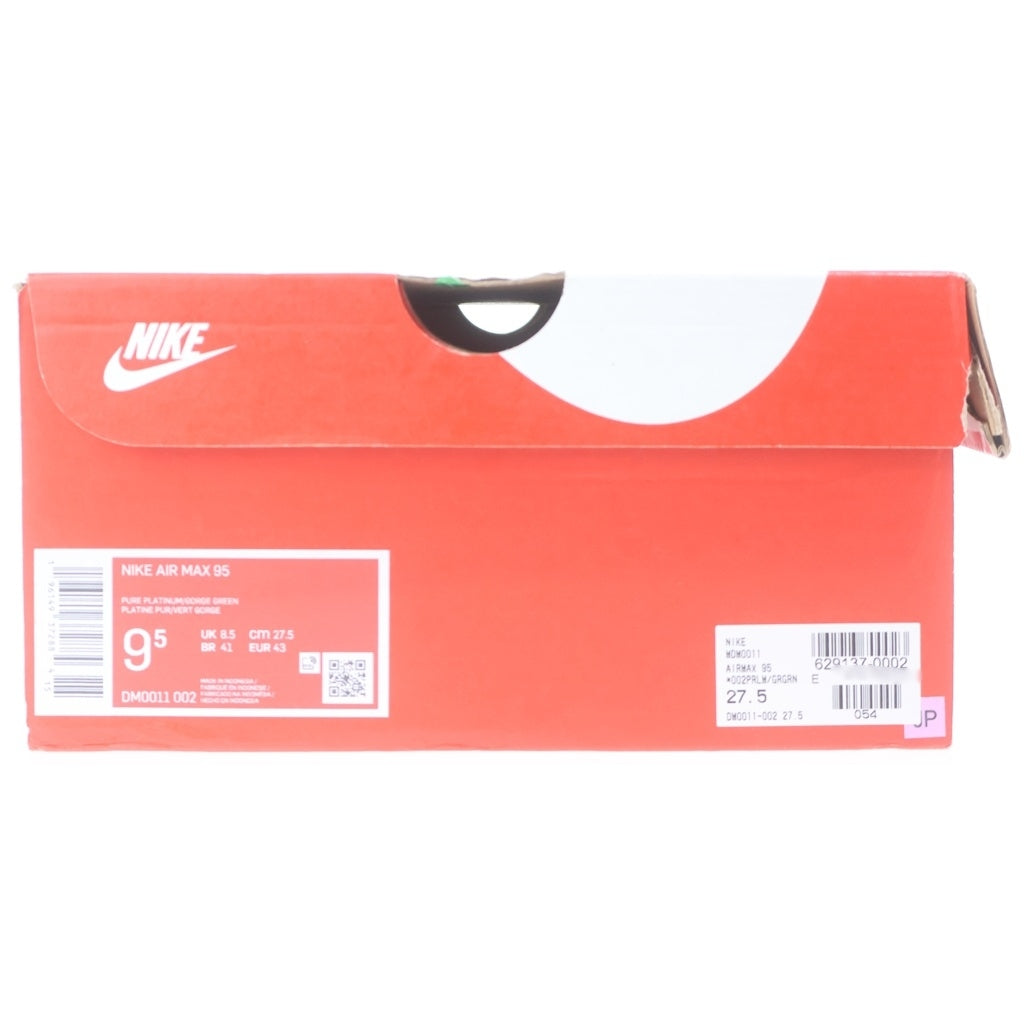 NIKE(ナイキ) AIR MAX 95 PURE PLATINUM エアマックス 95 ピュアプラチナム ローカットスニーカー グレー US9/27.5cm DM0011-002