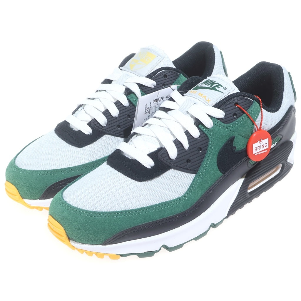 NIKE(ナイキ) AIR MAX 90 Pure Platium エアマックス90 ローカットスニーカー ホワイト/グリーン/ブラック US9.5/27.5cm DM0029-004