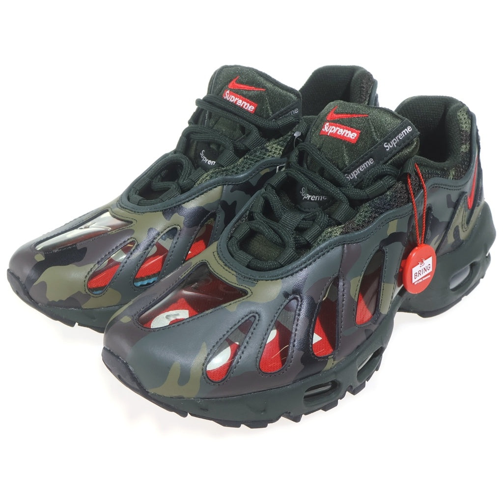 NIKE(ナイキ) 21SS × SUPREME AIR MAX 96 シュプリーム エアマックス 95 ダークアーミーカモ ローカットスニーカー カーキ US9.5/27.5cm CV7652-300