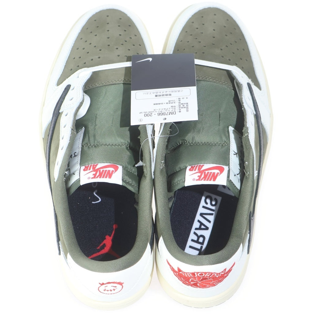 NIKE(ナイキ) ×TRAVIS SCOTT AIR JORDAN 1 LOW OG SP Reverse Olive トラヴィススコット エアジョーダン1 リバースオリーブ ローカットスニーカー US9.5/27.5cm DM7866-200