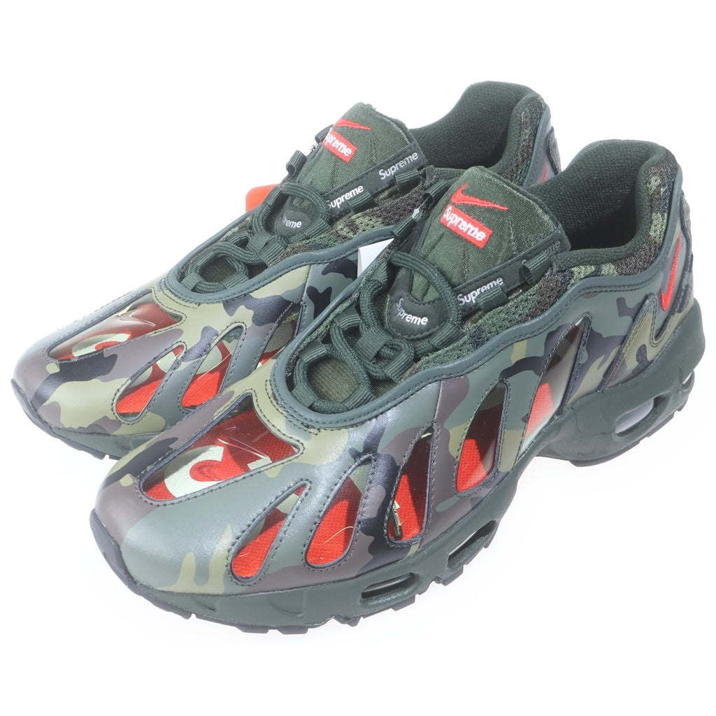 NIKE(ナイキ) 21SS × SUPREME AIR MAX 96 シュプリーム エアマックス 95 ダークアーミーカモ ローカットスニーカー カーキ US9.5/27.5cm CV7652-300