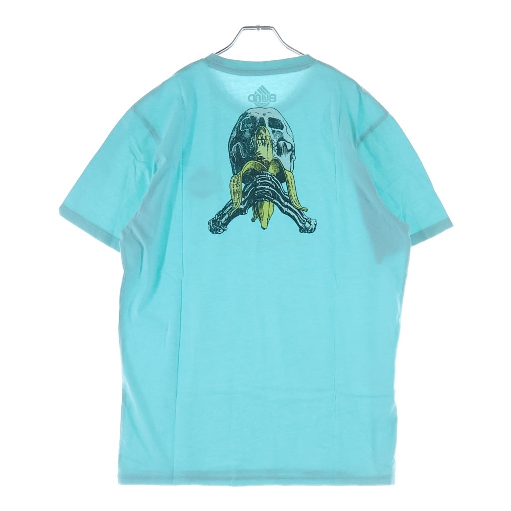 NO BRAND(ノーブランド) BLIND ブラインド 00s × Mark Gonzales Skull Banana Tee マークゴンザレス スカルバナナ プリント クルーネック 半袖Tシャツ カットソー ライトブルー