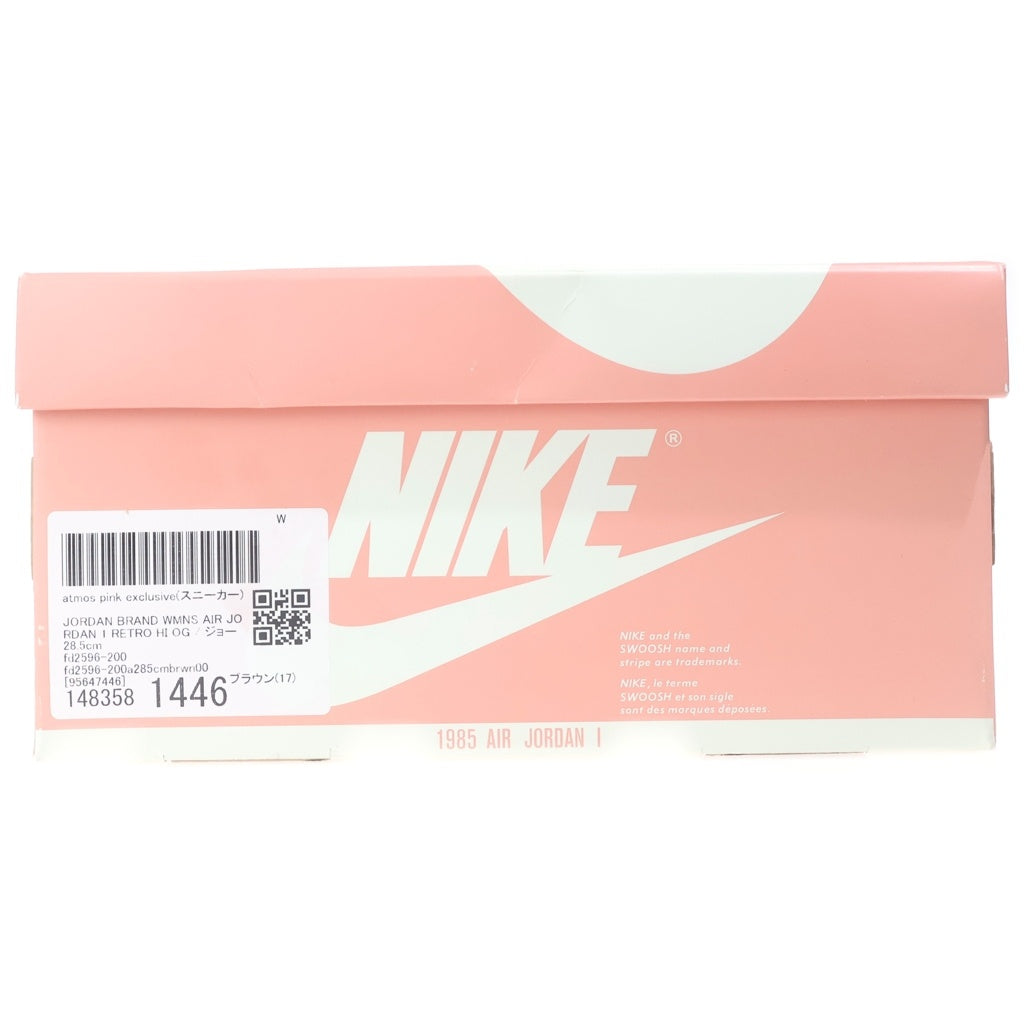 NIKE(ナイキ) WMNS AIR JORDAN 1 HIGH OG ウィメンズ エアジョーダン1 ハイカットスニーカー ブラウン/ホワイト US11.5/28.5cm FD2596-200