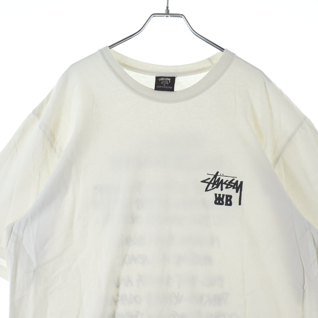 STUSSY(ステューシー) ×Wales Bonner Ocean Song S/S Tee ウェールズボナー オーシャンソング グラフィティプリント 半袖 Tシャツ カットソー ホワイト