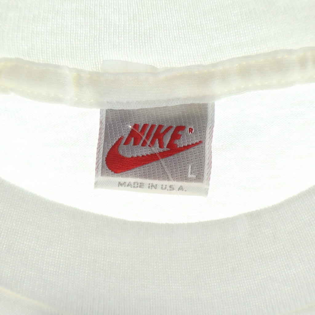 NIKE(ナイキ) 90s 銀タグ フロントマイケルジョーダン バックロゴプリント 半袖Tシャツ カットソー ホワイト