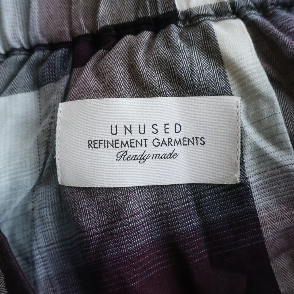UNUSED(アンユーズド) ×SUGARHILL OMBRE CHECK SHORTS シュガーヒル オンブレチェックショーツ ハーフパンツ マルチ