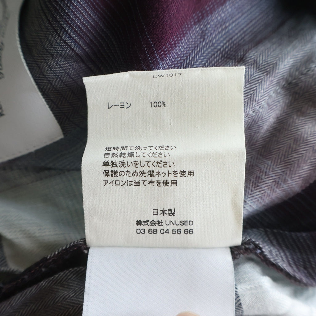 UNUSED(アンユーズド) ×SUGARHILL OMBRE CHECK SHORTS シュガーヒル オンブレチェックショーツ ハーフパンツ マルチ