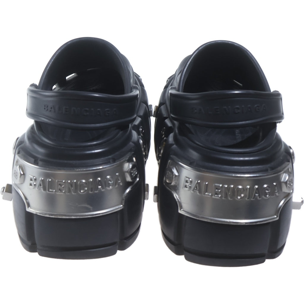 BALENCIAGA(バレンシアガ) 22SS ×crocs HARD CROCS クロックス プラットフォームスタッズ ハードクロックス ミュールサンダル ブラック
