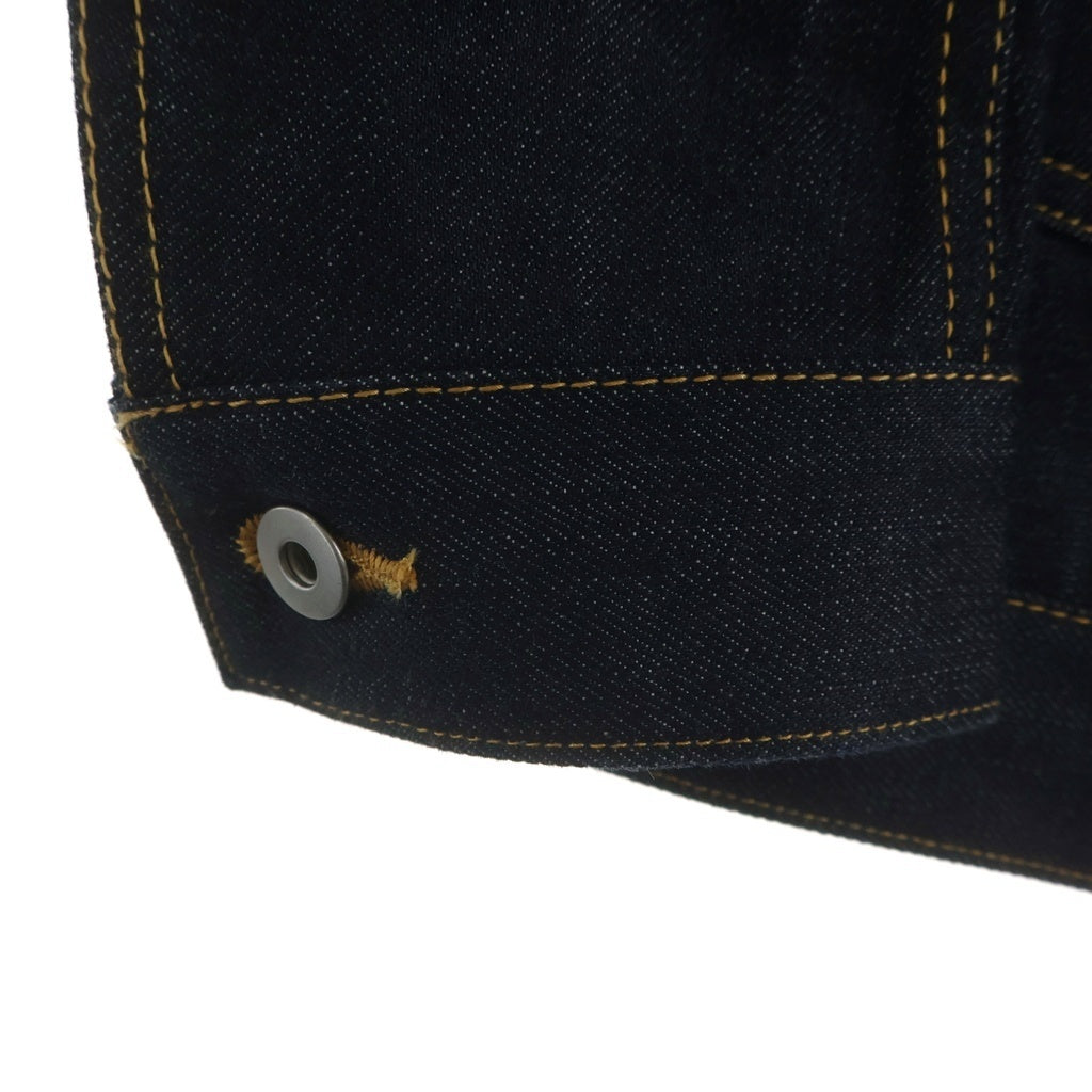 sulvam(サルバム) フロントロゴ刺繍 デニム トラッカージャケット インディゴ SM-J09-090