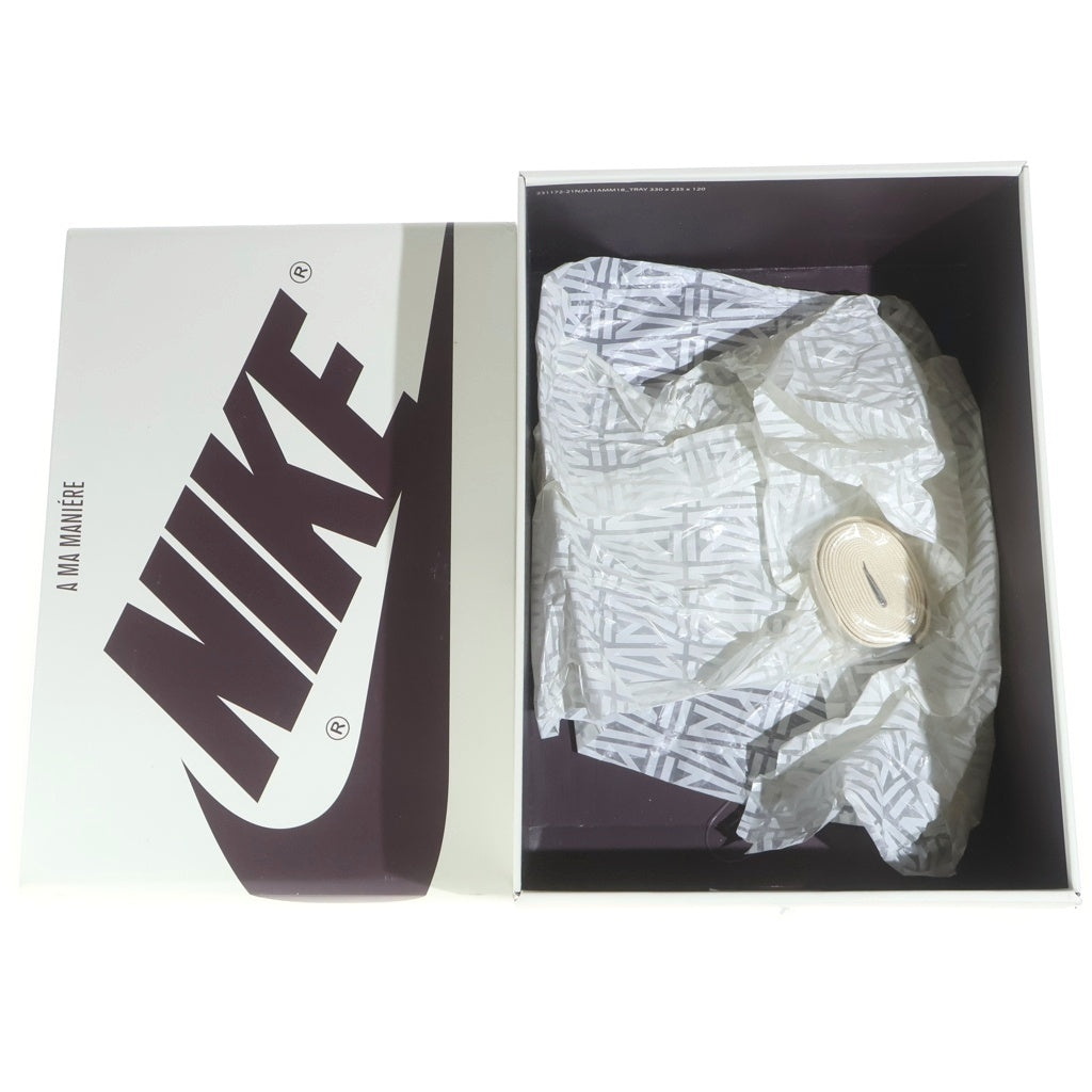 NIKE(ナイキ) ×A MA MANIERE AIR JORDAN 1 RETRO HIGH OG SP SAIL AND BURGUNDY エアジョーダン1 ハイカットスニーカー US10.5/28.5cm DO7097-100