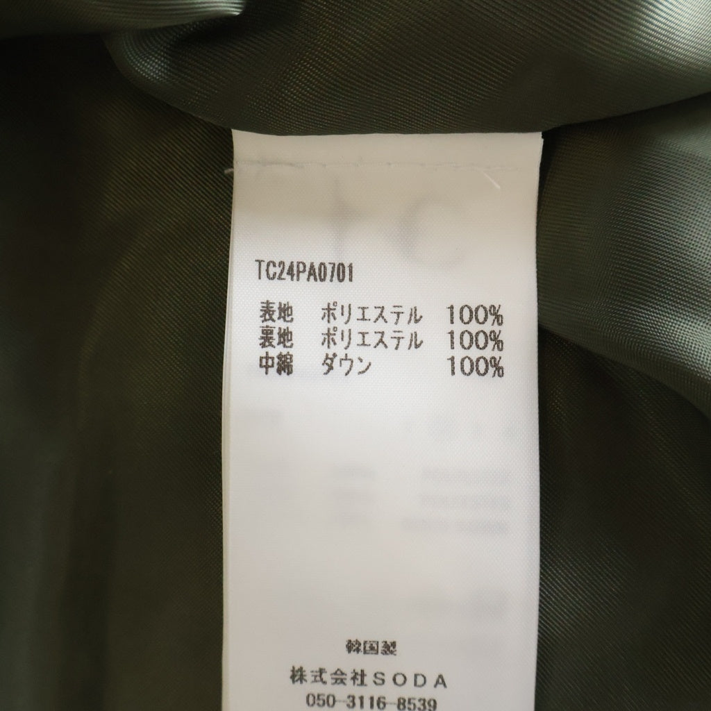 THUG CLUB(サグクラブ) 24AW Bio Soldier Super Heavy Puffer Jacket バイオ・ソルジャー・スーパー・ヘビー・パファー・ジャケット グリーン