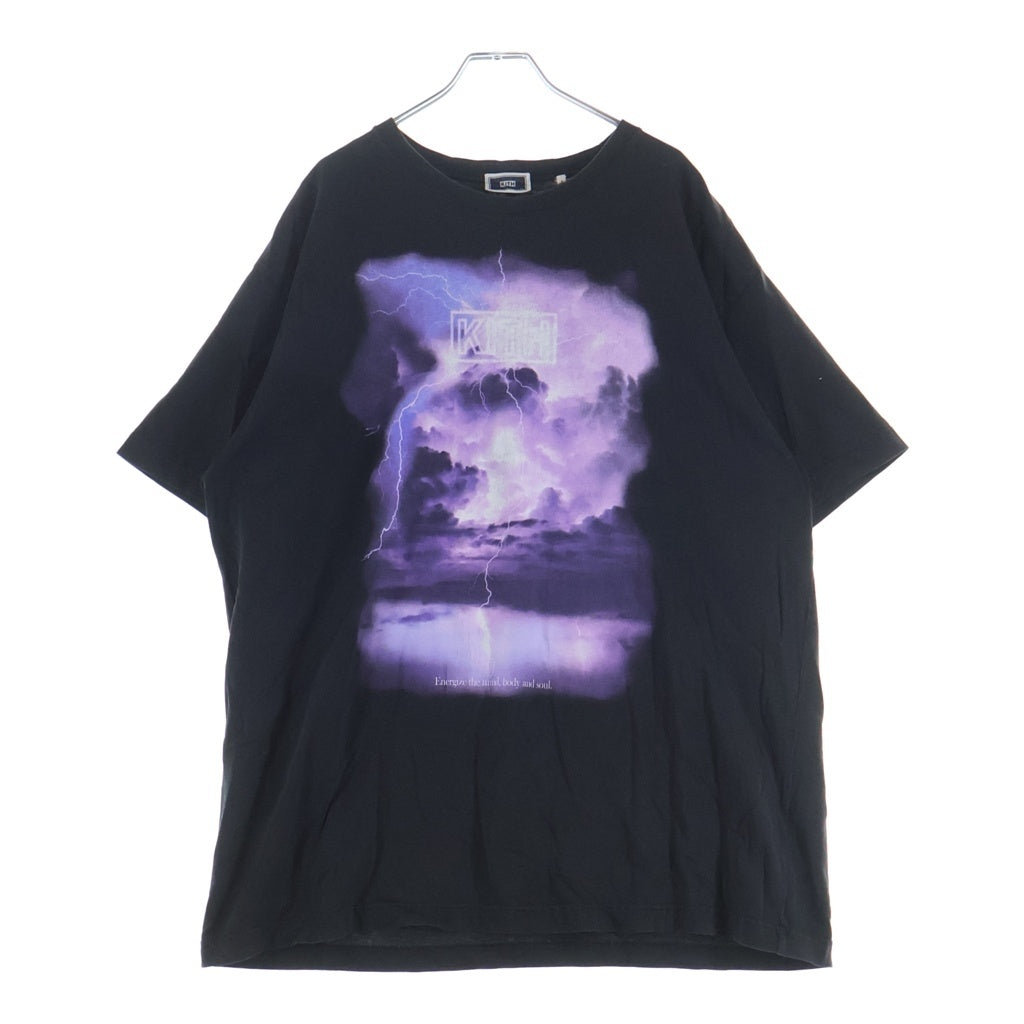 KITH(キス) Perfect Storm Vintage Tee フロントプリント 半袖Tシャツ カットソー ブラック