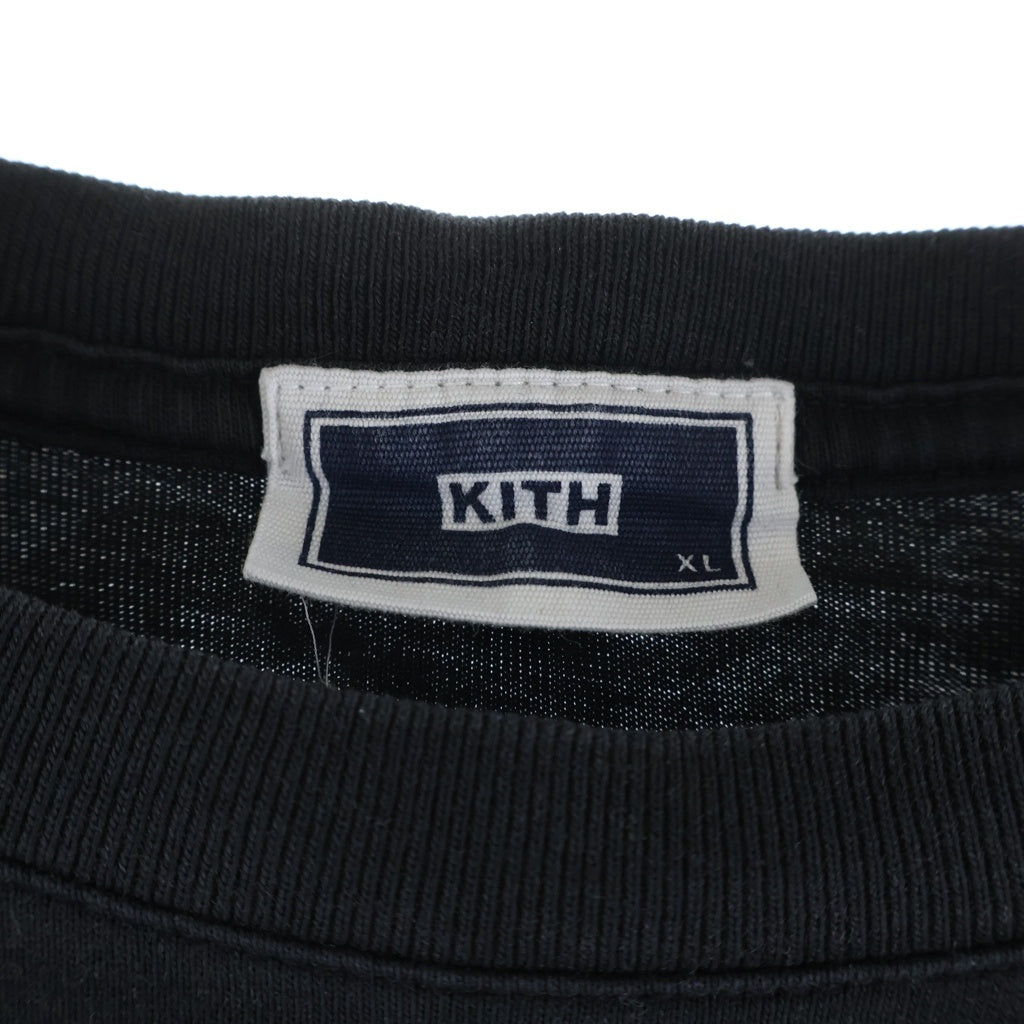 KITH(キス) Perfect Storm Vintage Tee フロントプリント 半袖Tシャツ カットソー ブラック