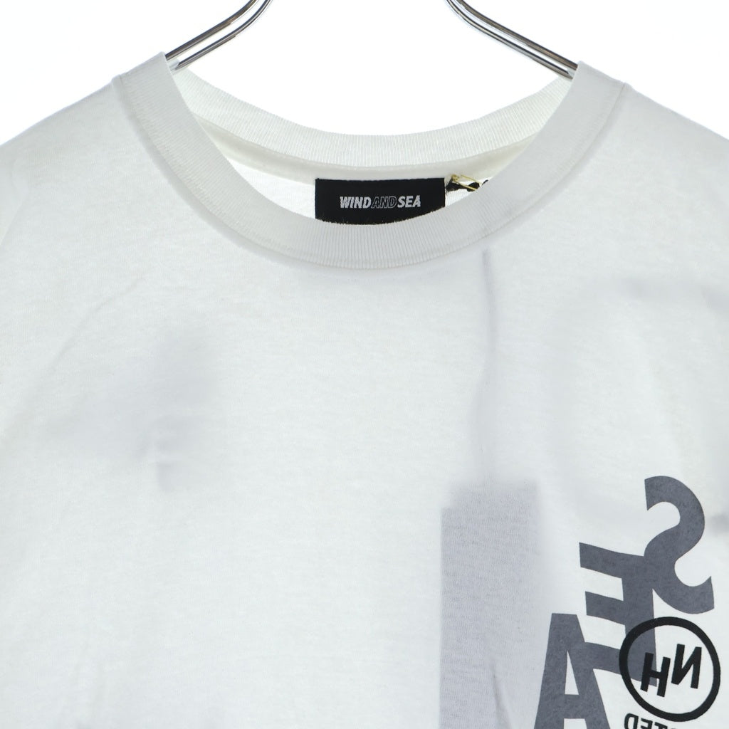 WIND AND SEA(ウィンダンシー) ×NEIGHBORHOOD ネイバーフッド 両面ロゴプリント 半袖Tシャツ カットソー ホワイト