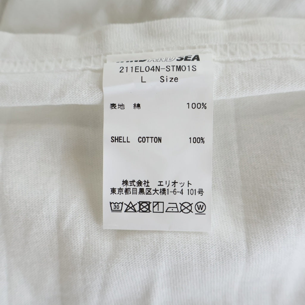 WIND AND SEA(ウィンダンシー) ×NEIGHBORHOOD ネイバーフッド 両面ロゴプリント 半袖Tシャツ カットソー ホワイト