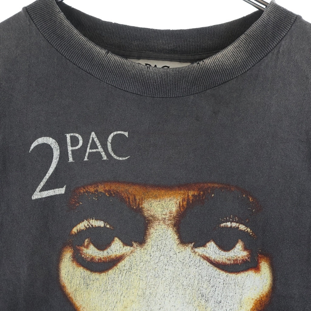 SAINT MICHAEL(セントマイケル) 25SS 2PAC 2PC SS TEE 2パック プリントクルーネック半袖Tシャツ グレー SM-HR8-0000-C14