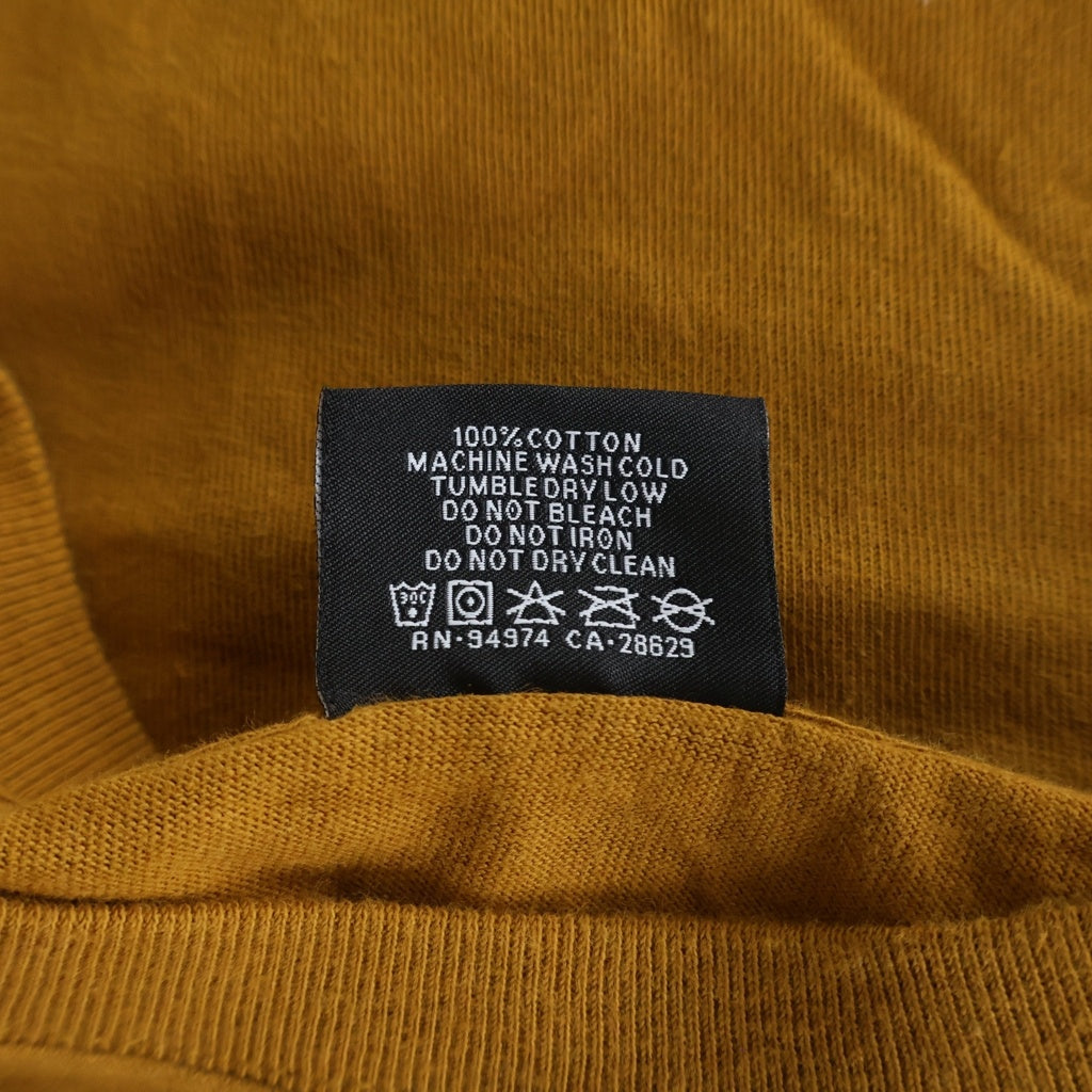 STUSSY(ステューシー) Levitation Pigment Dyed Tee フロントプリント 半袖Tシャツ カットソー ブラウン