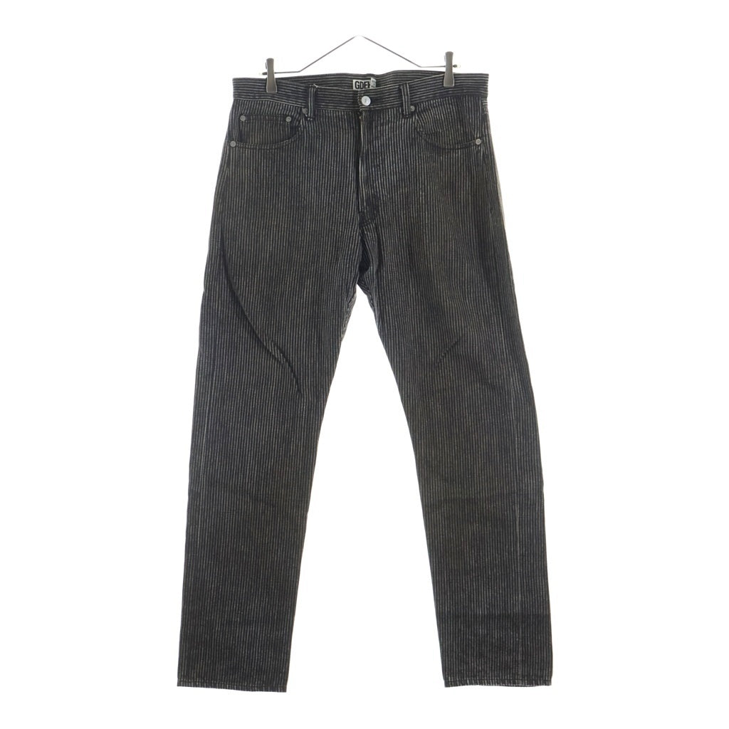 GOODENOUGH(グッドイナフ) 90s Strip Stripe Painter Pants ストライプ ペインターパンツ ブラック