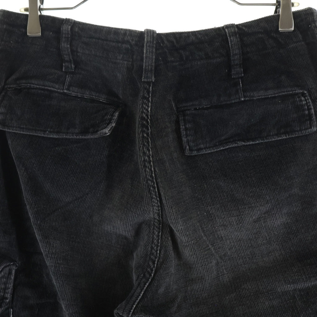 GOODENOUGH(グッドイナフ) 00s Corduroy Cargo Pants コーデュロイ カーゴパンツ ブラック