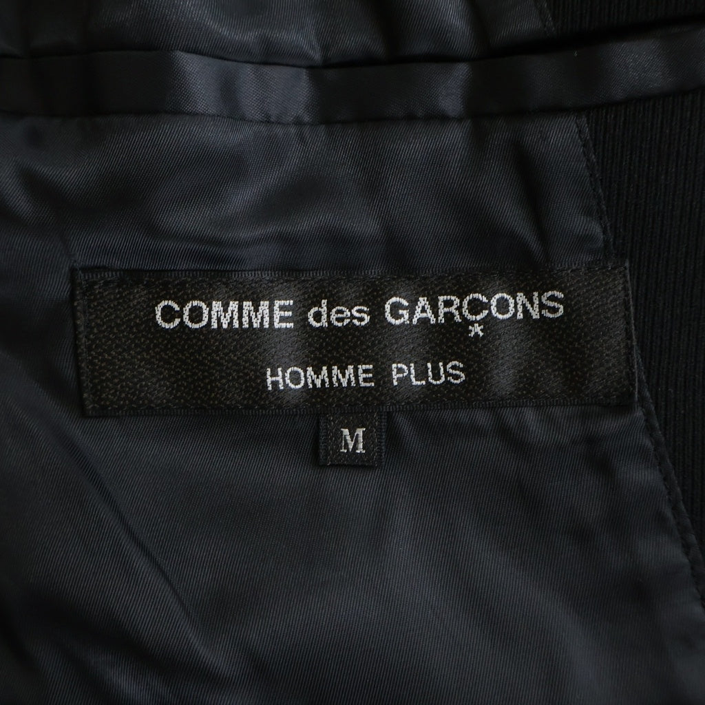 COMME des GARCONS HOMME PLUS(コムデギャルソンオムプリュス) 00AW ドッキングロック期 チェック切替 再構築 4B ウール テーラード ジャケット ブラック PJ-04042