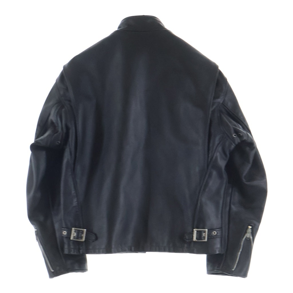 SCHOTT(ショット) 641 シングル ジップアップ レザー ライダース ジャケット ブラック