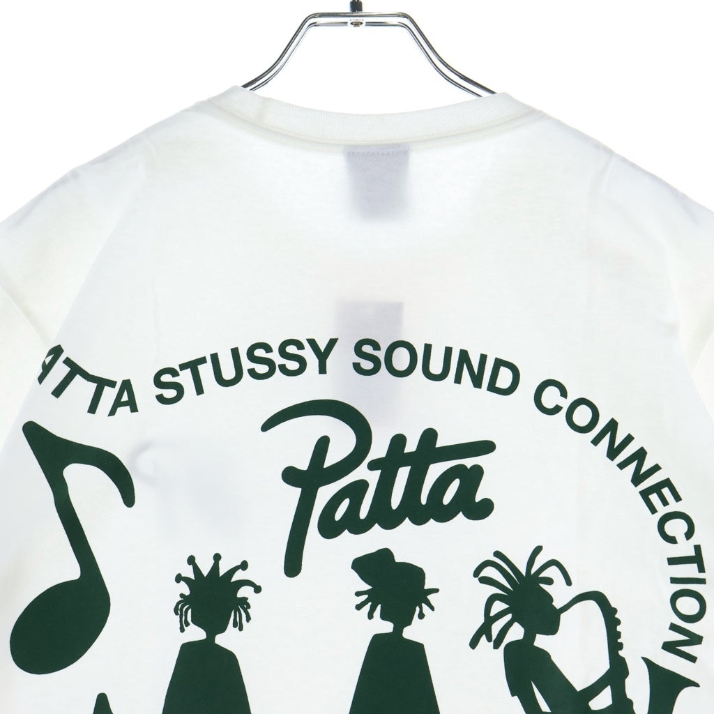 STUSSY(ステューシー) ×Patta Sound Connection Tee パタ サウンド コネクション クルーネック 半袖Tシャツ カットソー ホワイト