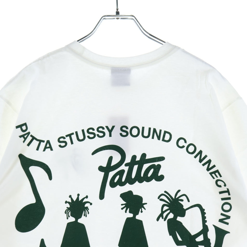 STUSSY(ステューシー) ×Patta Sound Connection Tee パタ サウンド コネクション クルーネック 半袖Tシャツ カットソー ホワイト