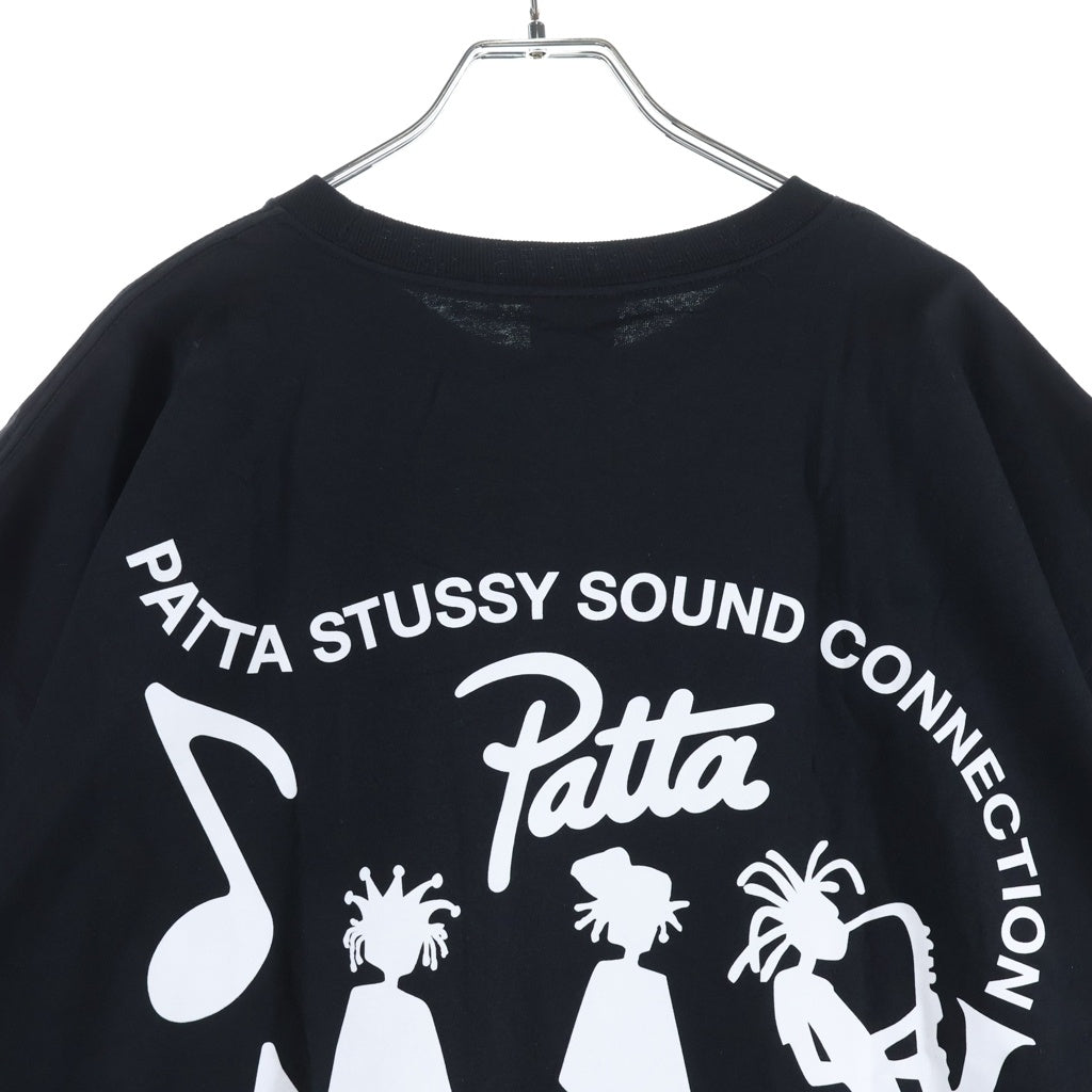 STUSSY(ステューシー) ×Patta Sound Connection Tee パタ サウンド コネクション クルーネック 半袖Tシャツ カットソー ブラック