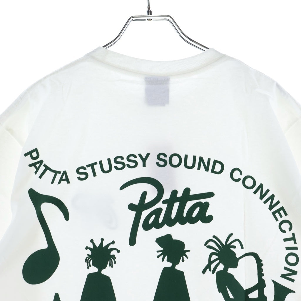 STUSSY(ステューシー) ×Patta Sound Connection Tee パタ サウンド コネクション クルーネック 半袖Tシャツ カットソー ホワイト