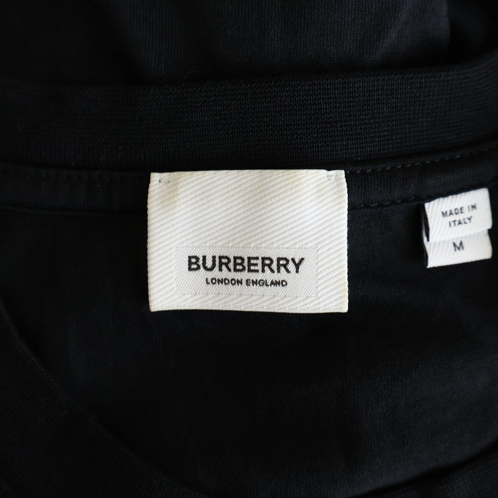 BURBERRY(バーバリー) 19SS MONTAGE PRINT COTTON ORVERSIZE Tee モンテージプリント クルーネック半袖Tシャツ カットソー ブラック 4558807