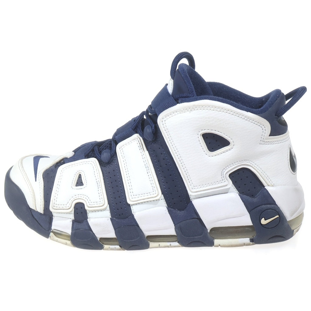 NIKE(ナイキ) AIR MORE UPTEMPO Olympic エアモアアップテンポ オリンピック ハイカットスニーカー ホワイト/ネイビー US10.5/28.5cm 414962‐104