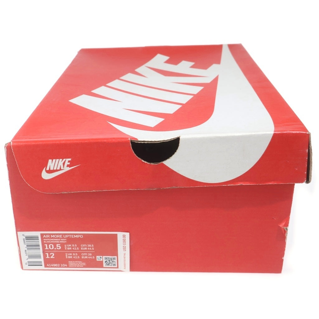 NIKE(ナイキ) AIR MORE UPTEMPO Olympic エアモアアップテンポ オリンピック ハイカットスニーカー ホワイト/ネイビー US10.5/28.5cm 414962‐104