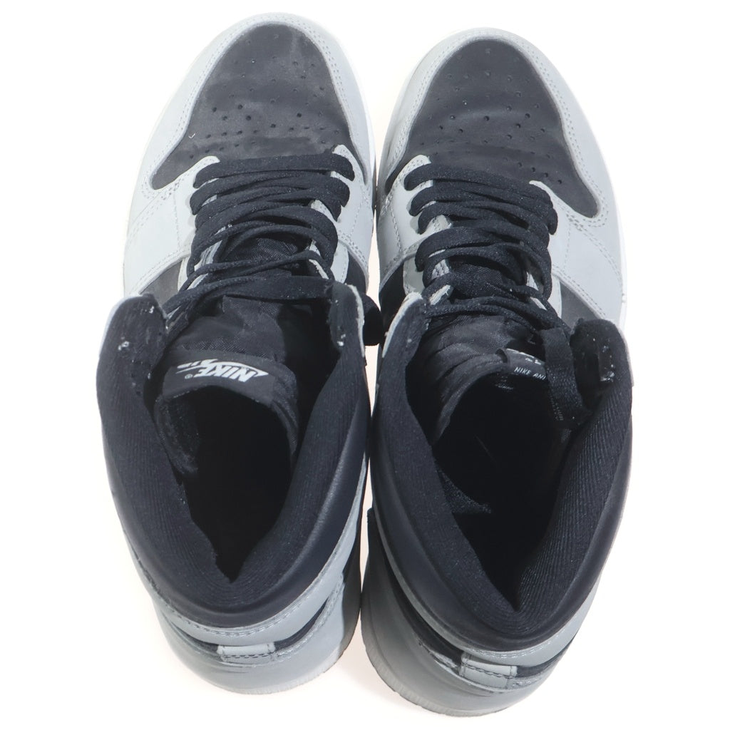 NIKE(ナイキ) AIR JORDAN 1 RETRO HIGH OG SHADOW 2.0 エアジョーダン1 シャドウ 2.0 ハイカットスニーカー ブラック/グレー US10.5/28.5cm 555088-035