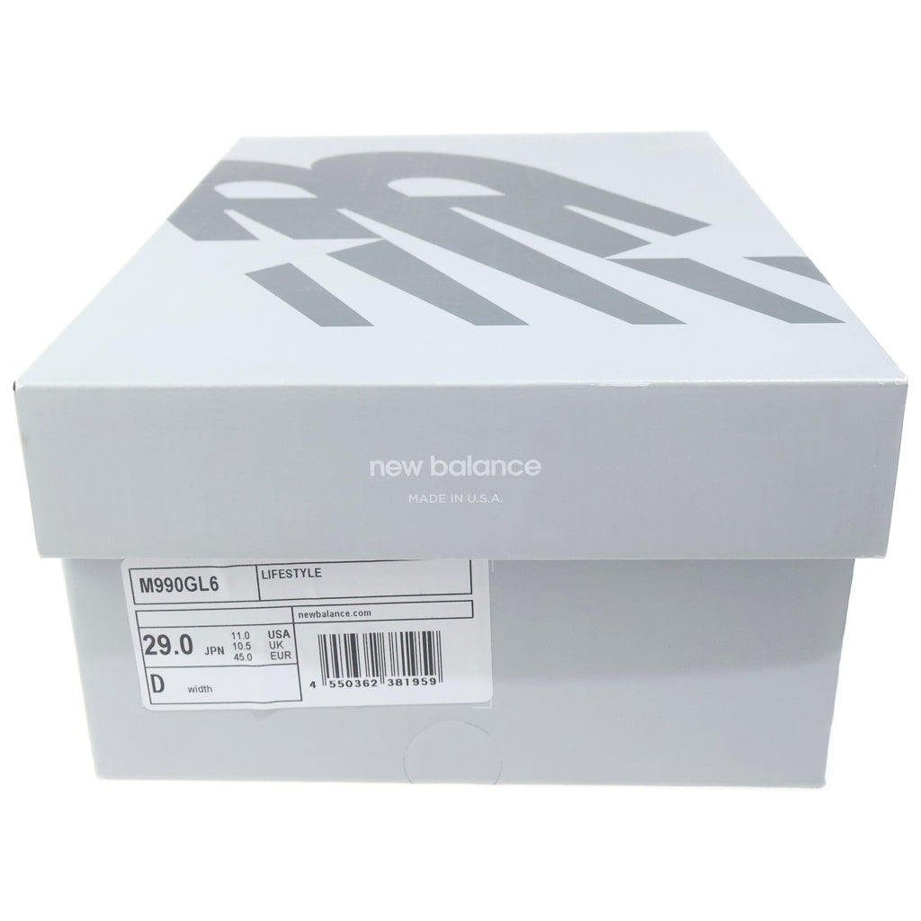 New Balance(ニューバランス) 990V6 Gray Heel Logo グレー ヒールロゴ NB ローカットスニーカー グレー US11/29cm M990GL6