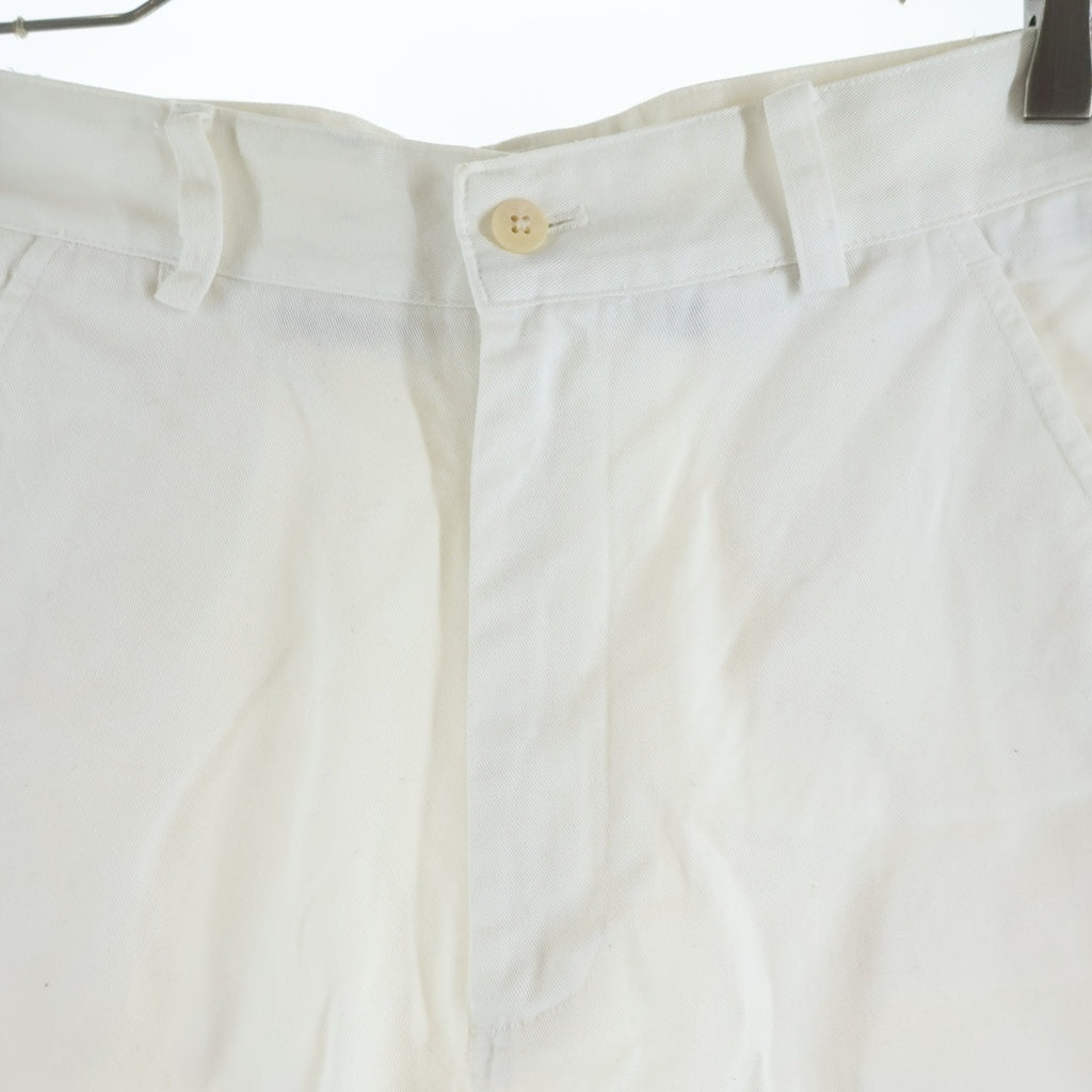 POLO SPORT RALPH LAUREN(ポロスポーツラルフローレン) 90s 初期 バックポケットエンブロイダリー ワイドチノパンツ ホワイト