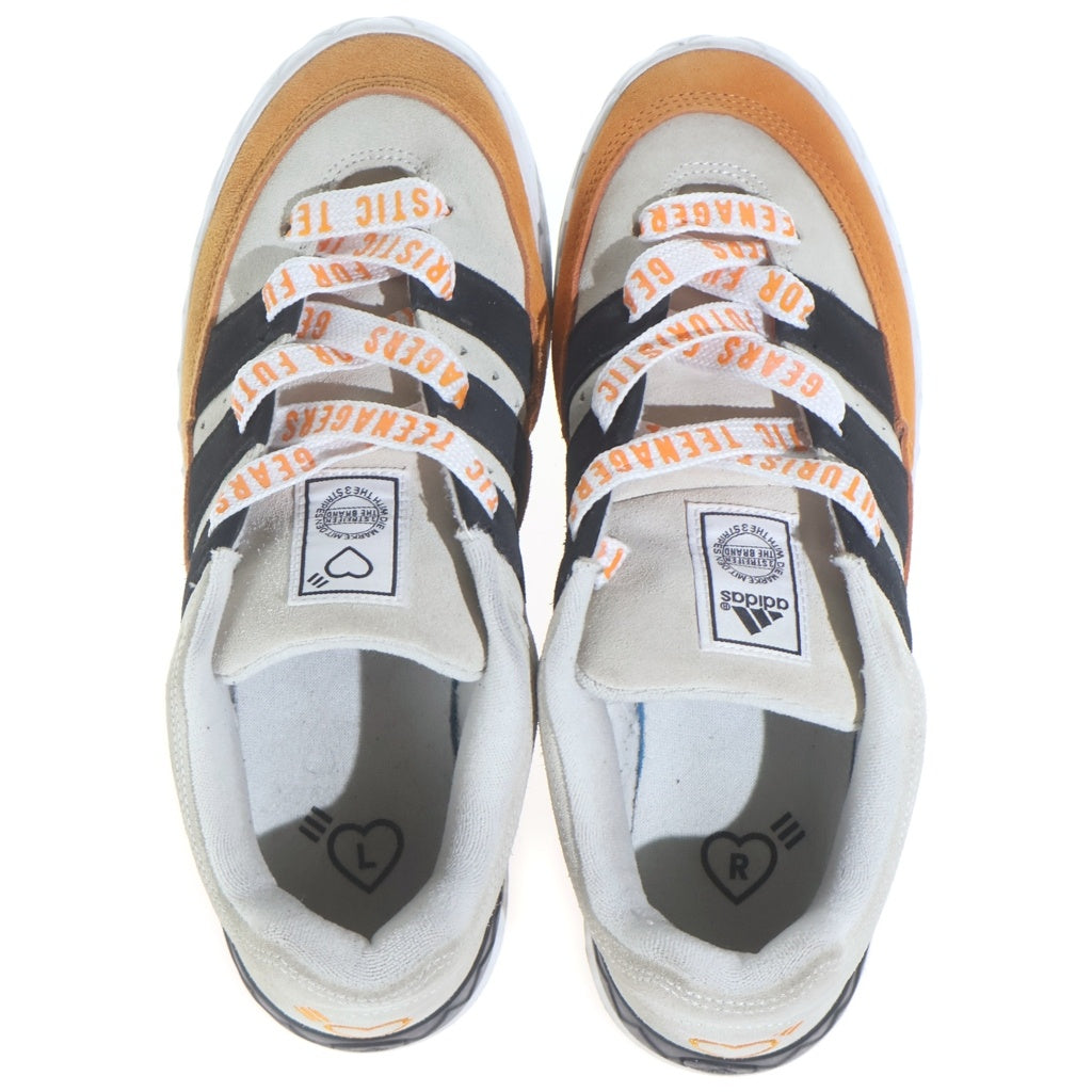 adidas(アディダス) ×HUMAN MADE Adimatic アディマティック ローカットスニーカー ベージュ/オレンジ/ブラック US9.5/27.5cm HP9916 HP9916