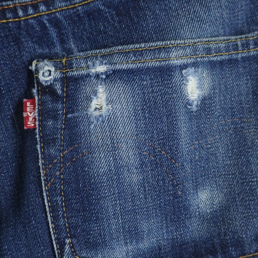 Levi's(リーバイス) 501XX 44年 大戦モデル 復刻 片面ビッグE ドーナツボタン ボタン裏555 ボタンフライ ストレートデニムパンツ インディゴ 44501 0022