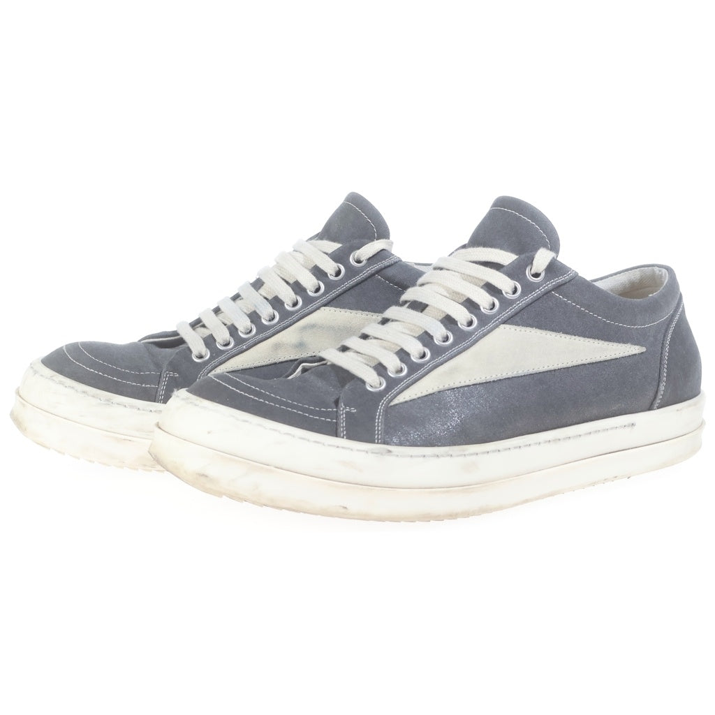 Rick Owens DRKSHDW(リックオウエンス ダークシャドウ) Hollywood Vintage Sneaks ハリウッド ヴィンテージ スニークス ローカットスニーカー グレー DU01C6803 DKLVS