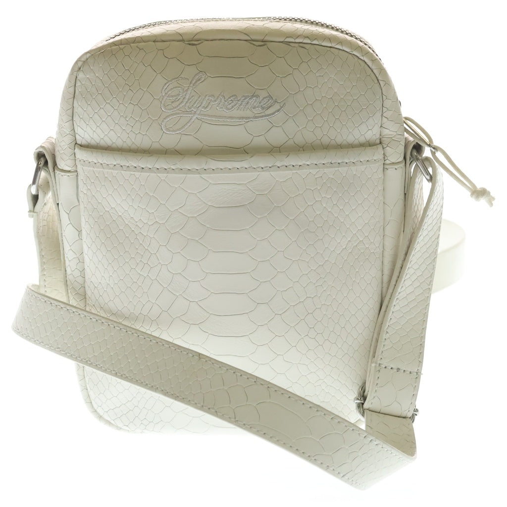SUPREME(シュプリーム) 25SS ×NIKE Leather Shoulder Bag レザー ショルダー バッグ ホワイト レディース