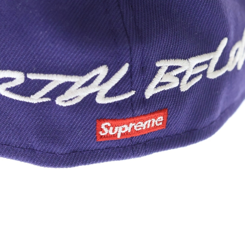 SUPREME(シュプリーム) ×NEW ERA Futura Cap ニューエラ フューチュラ ベースボール キャップ 帽子 パープル
