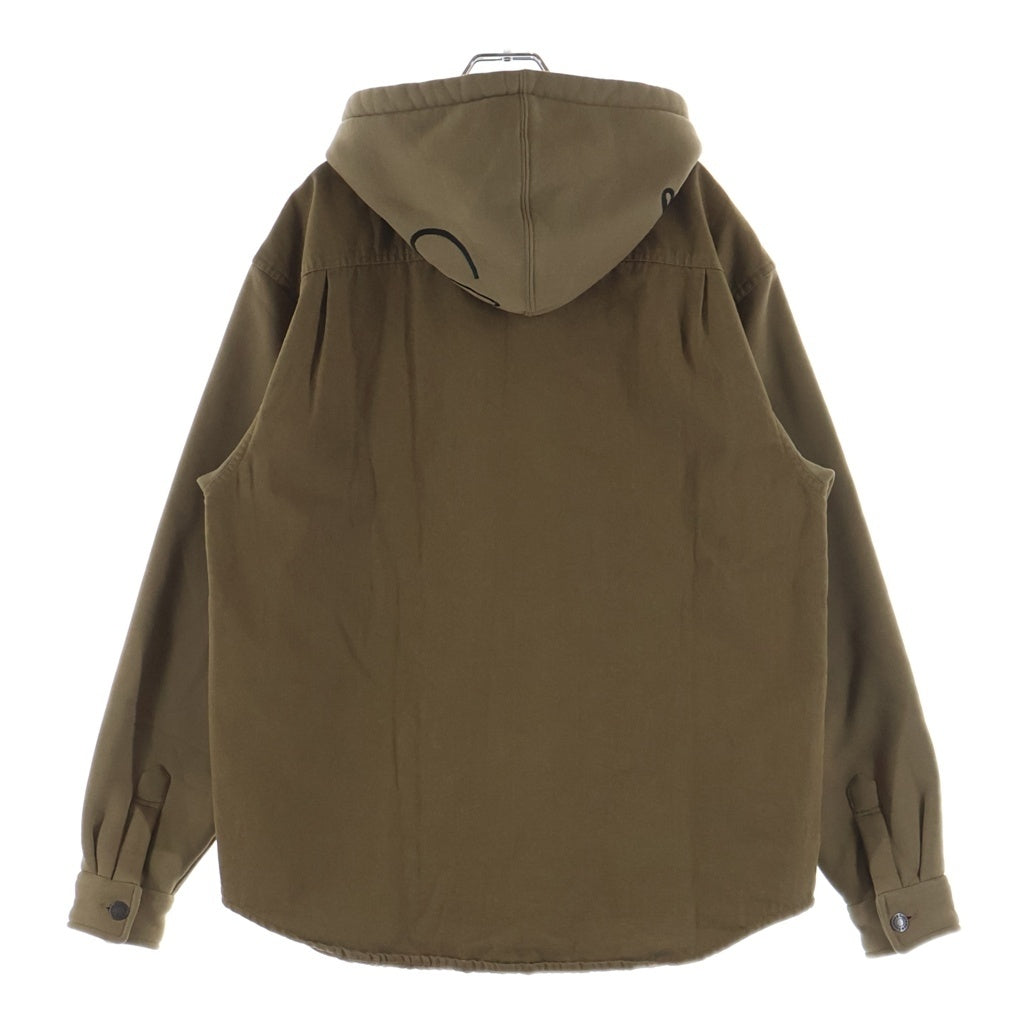 SUPREME(シュプリーム) 22AW Fleece Hooded Denim Shirt フリース フーデッド デニム シャツ ブラウン