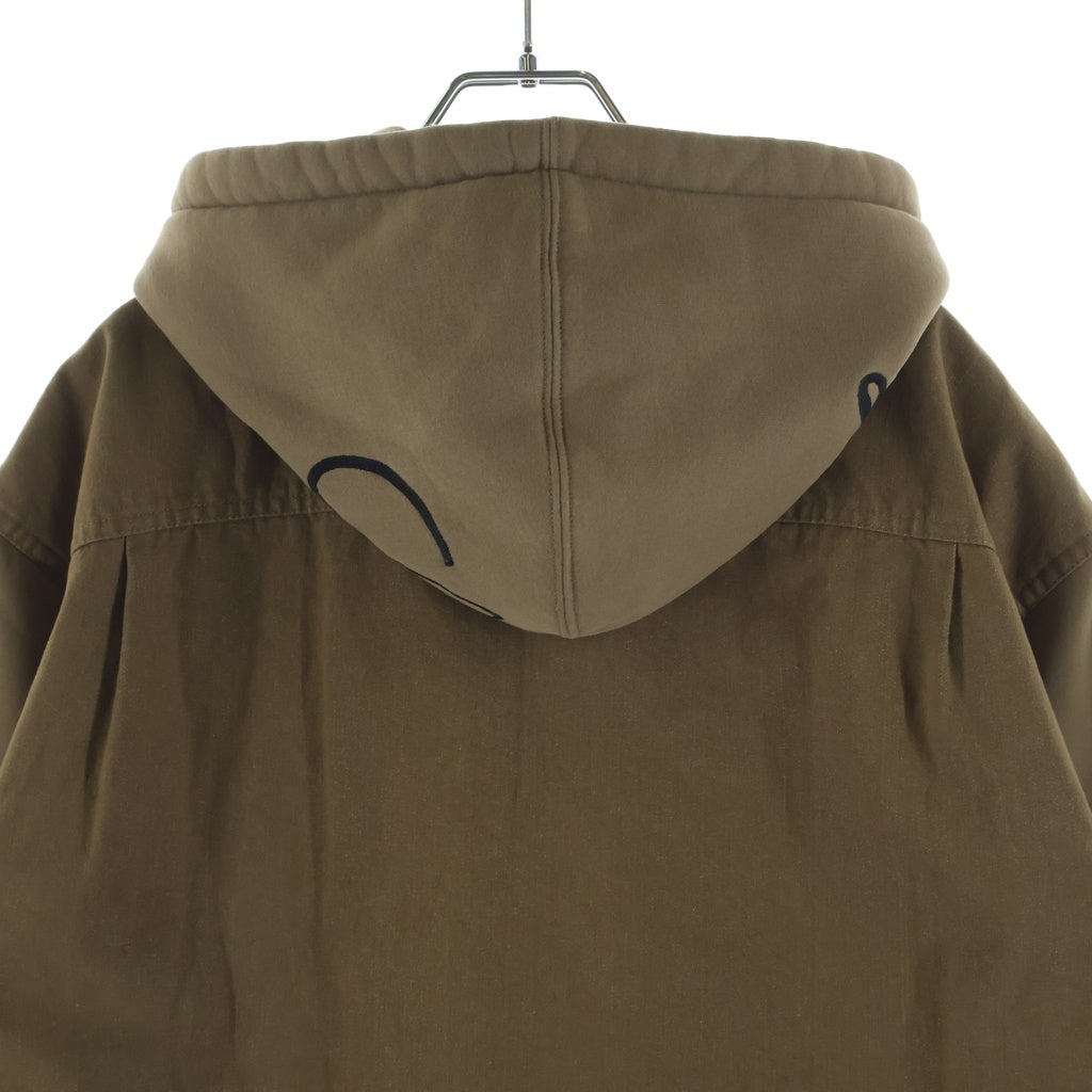 SUPREME(シュプリーム) 22AW Fleece Hooded Denim Shirt フリース フーデッド デニム シャツ ブラウン