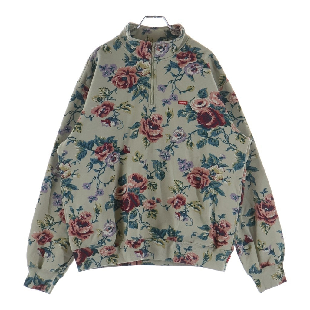 SUPREME(シュプリーム) 26SS Small Box Half Zip Pullover Floral スモール ボックス ハーフジップ プルオーバー スウェット フローラル マルチ