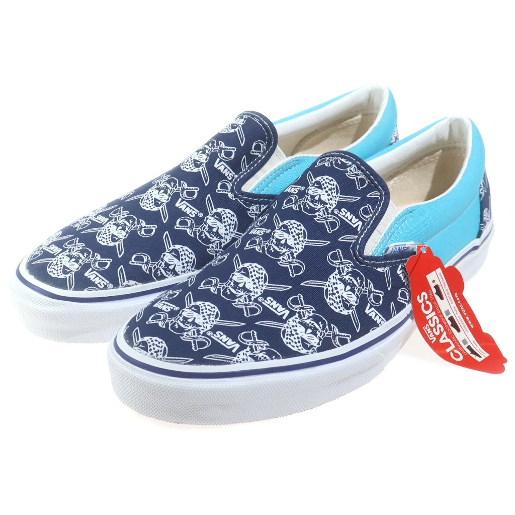 VANS(ヴァンズ) ×BILLYS V98R PIRATES SLIP ON ビリーズ スカル パイレーツ スリッポン ローカットスニーカー ブルー/ホワイト US10/28cm 529447-0001