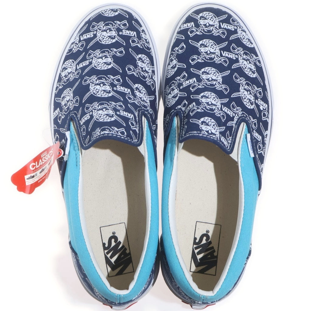 VANS(ヴァンズ) ×BILLYS V98R PIRATES SLIP ON ビリーズ スカル パイレーツ スリッポン ローカットスニーカー ブルー/ホワイト US10/28cm 529447-0001
