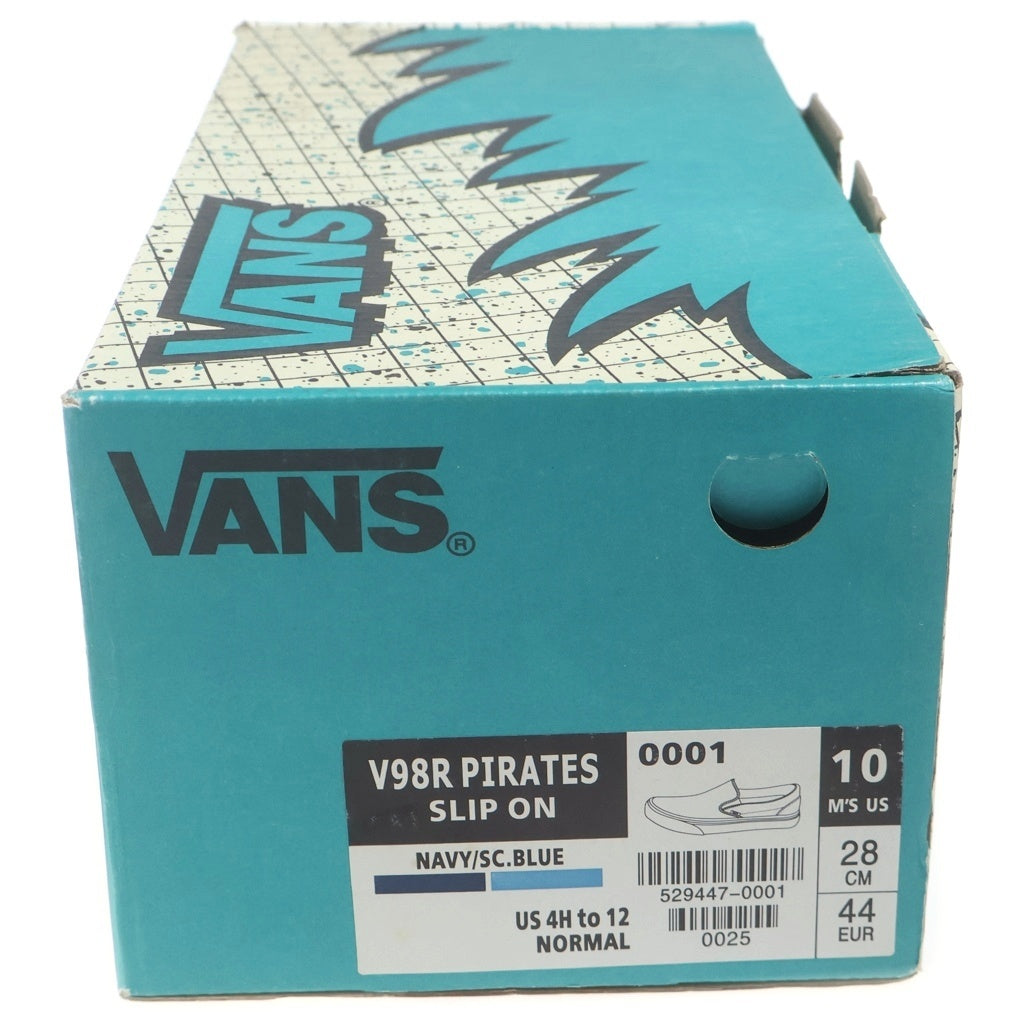 VANS(ヴァンズ) ×BILLYS V98R PIRATES SLIP ON ビリーズ スカル パイレーツ スリッポン ローカットスニーカー ブルー/ホワイト US10/28cm 529447-0001