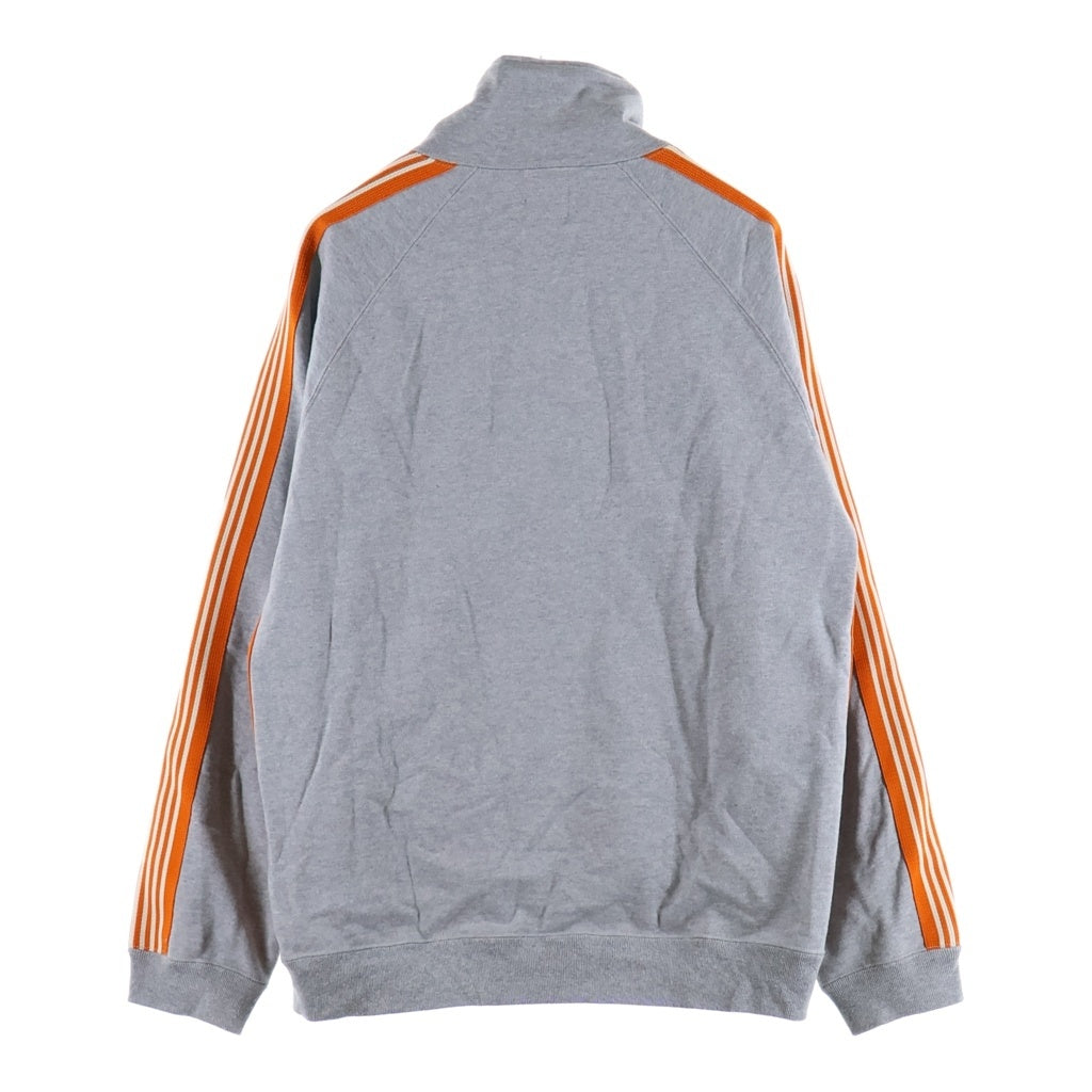 Needles(ニードルス) 26SS Track Jacket サイドライン スウェット トラックジャケット グレー/オレンジ RW1578